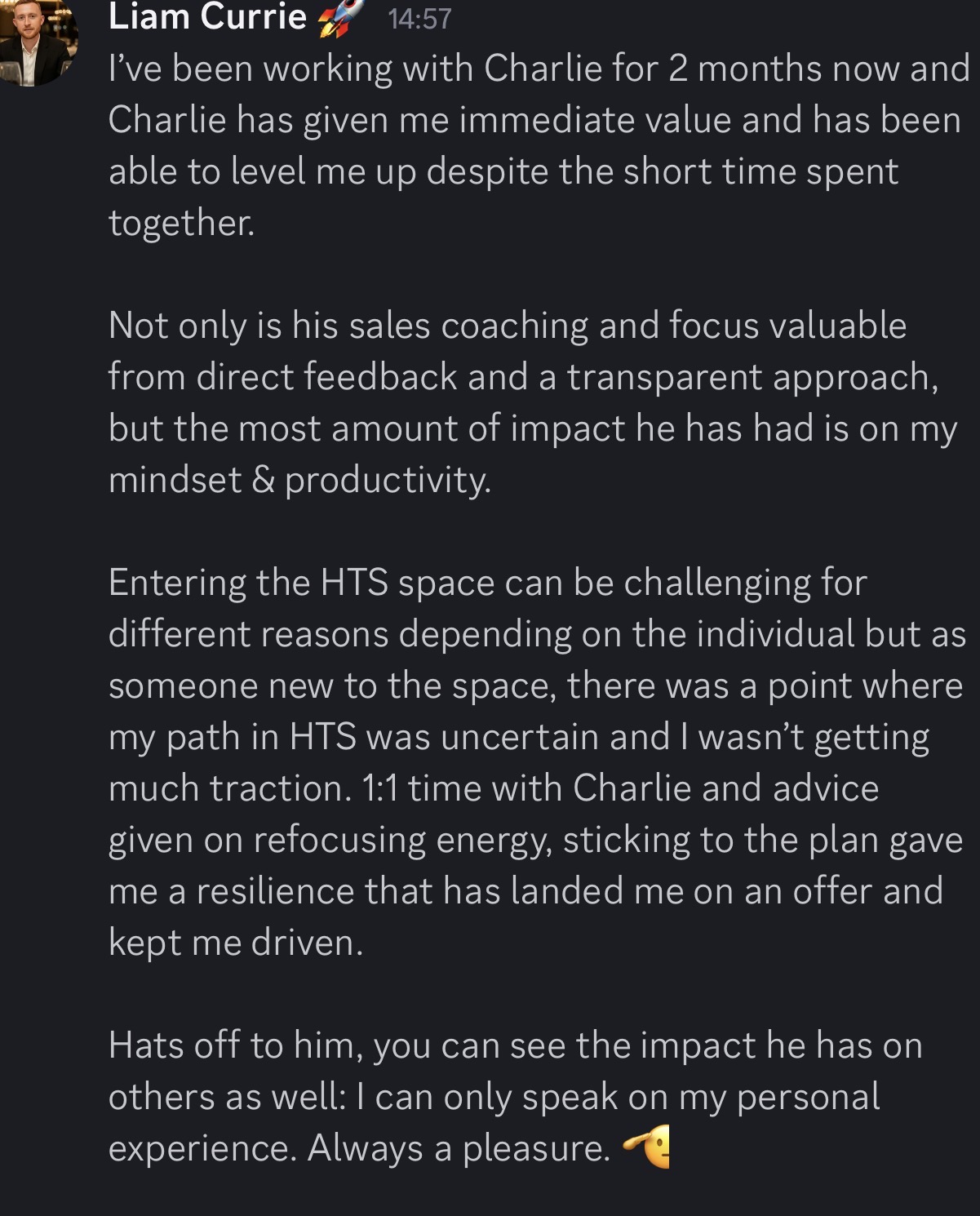 Client testimonial 2