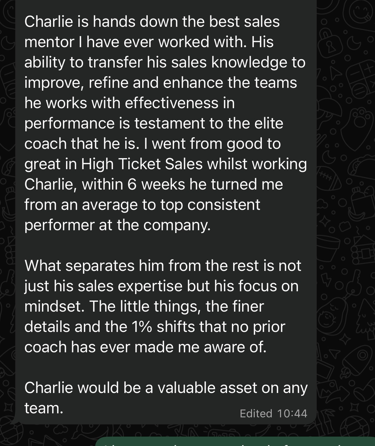 Client testimonial 5